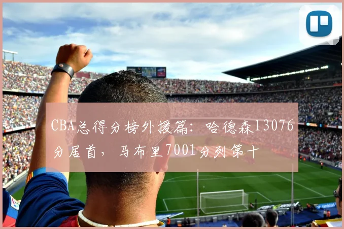 CBA总得分榜外援篇：哈德森13076分居首，马布里7001分列第十